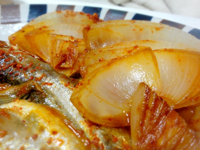 レシピ ハタハタの脂と熟成したコチュジャンの旨味 ハタハタのチョリム 煮付け 韓国人が伝授する本場の韓国家庭料理レシピ 韓国料理大図鑑